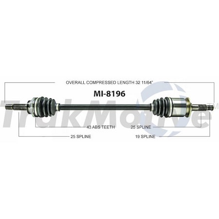 Cv Axle Shaft,Mi-8196